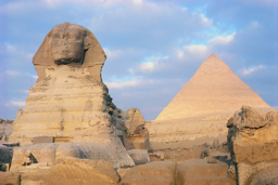 egyptian great sphinx and great pyramid